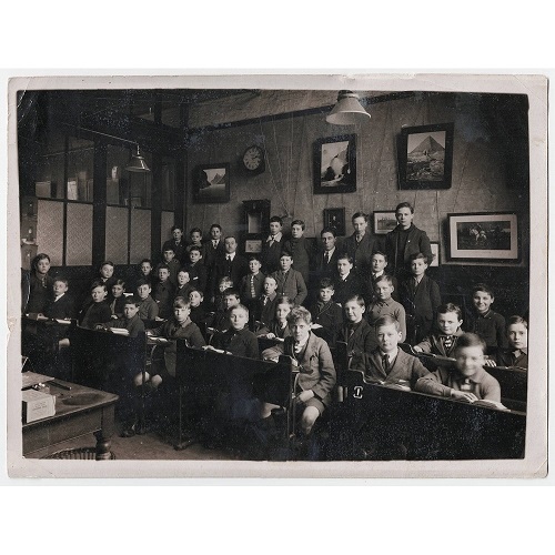 学校の古い集合写真　イギリスアンティーク