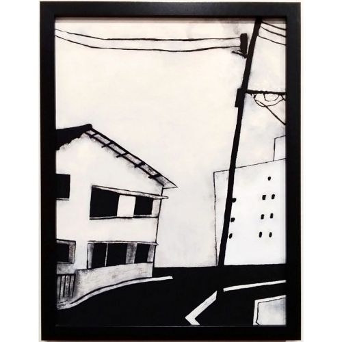 津田周平　斜めの電柱