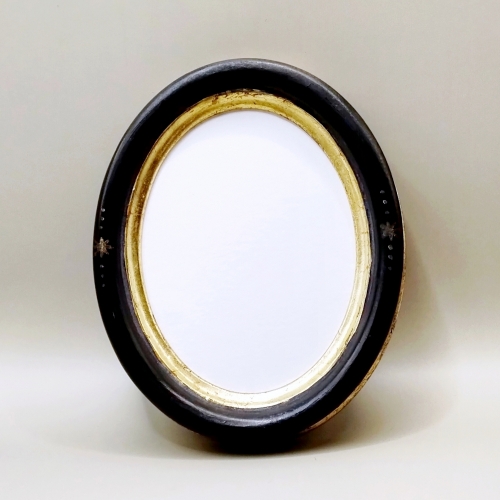 kurogane額縁　フレーム　ブラックゴールド・オーバル