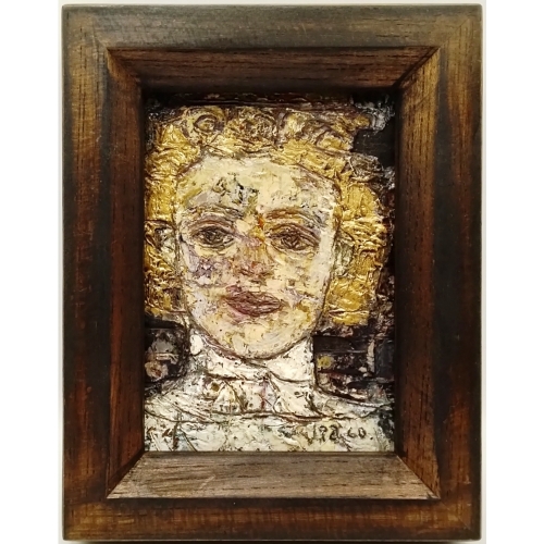 pa. co.　panel painting（girl）