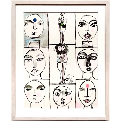 猪熊弦一郎　FACES　スケッチブック 20