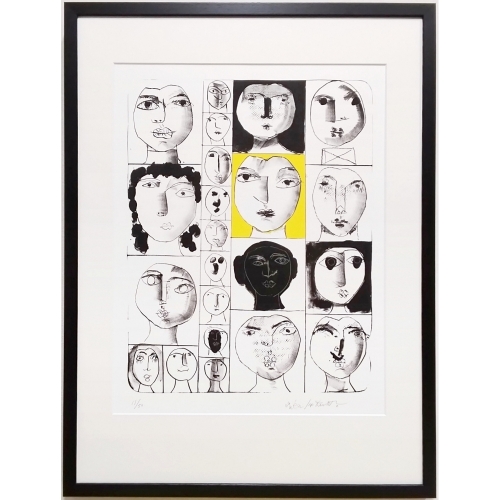 猪熊弦一郎　FACES　顔C