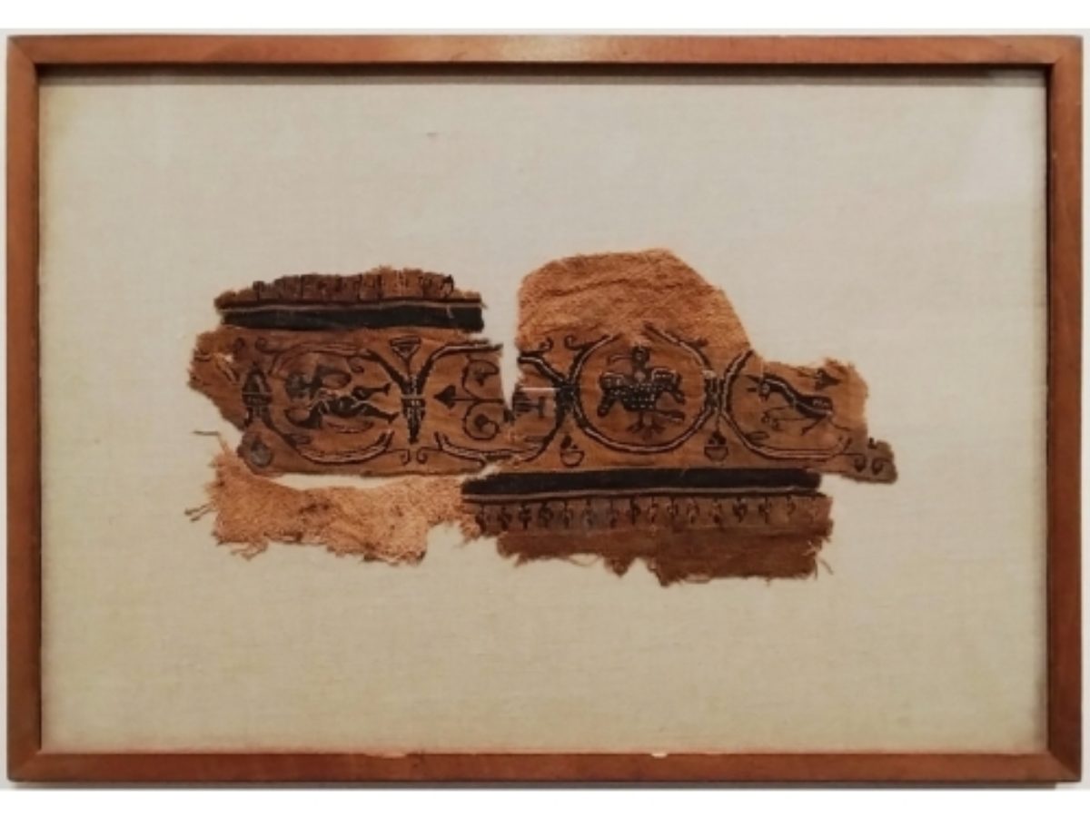 人物鳥獣文コプト綴織裂 | アトリエウチノ｜atelier uchino