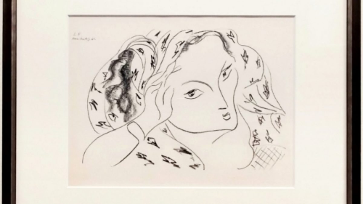 マティステーマ＆ヴァリエーション1943年リトグラフ版画額付真作