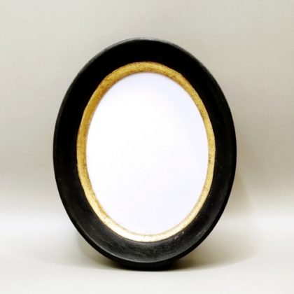 kurogane額縁　フレーム　ブラックゴールド・オーバル