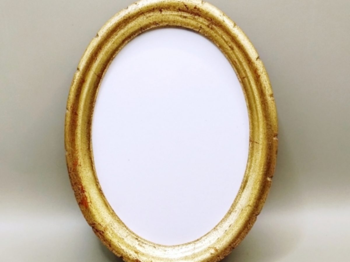 kurogane額縁「フレーム（ゴールドブラック・オーバル）」 | アトリエ