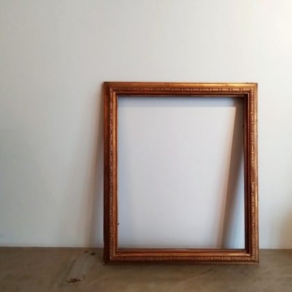 重厚ゴールドのヴィンテージ油彩額